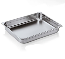 Gastronorm Tray GN 2/1, 150 mm Deep, Stainless Steel