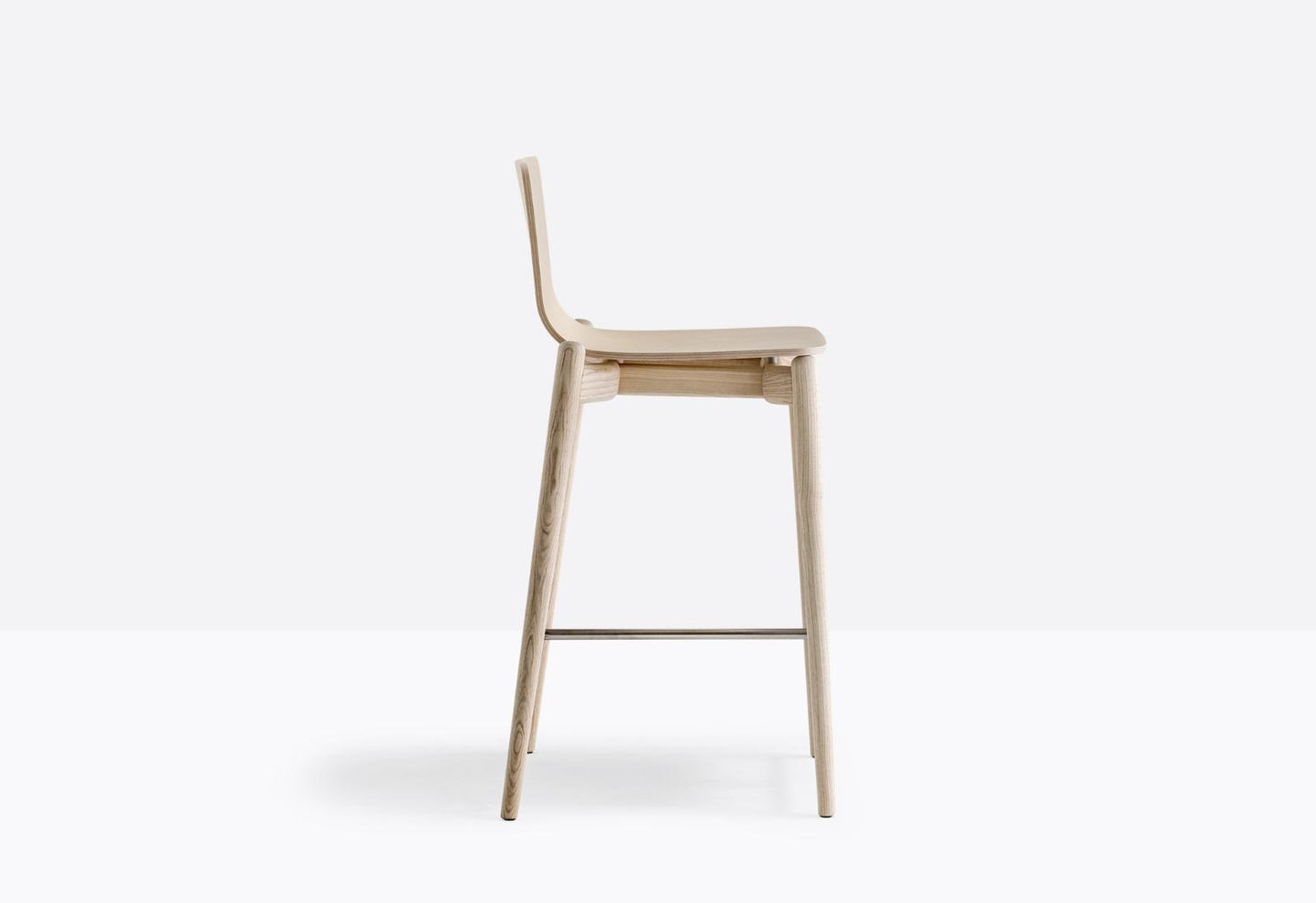 Malmö Barstool, Ash Wood, 650/750 mm