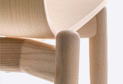 Malmö Barstool, Ash Wood, 650/750 mm