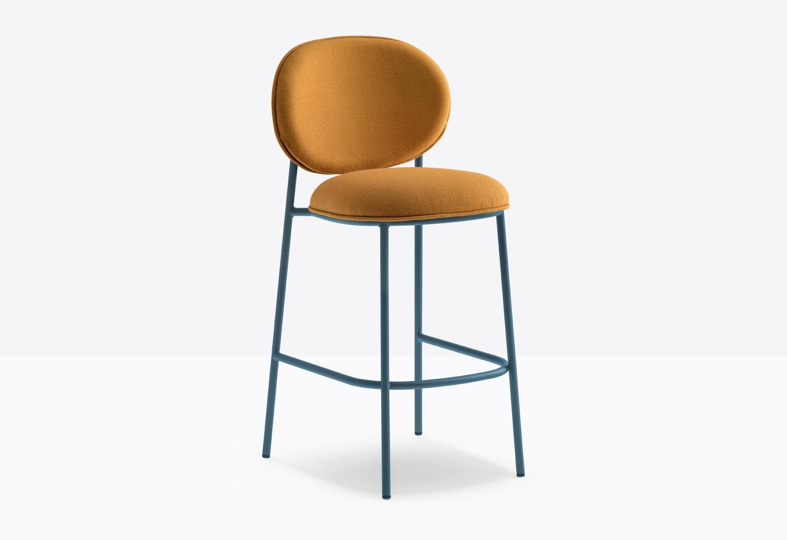 Stiel Upholstered Barstool, 760 mm Seat Height