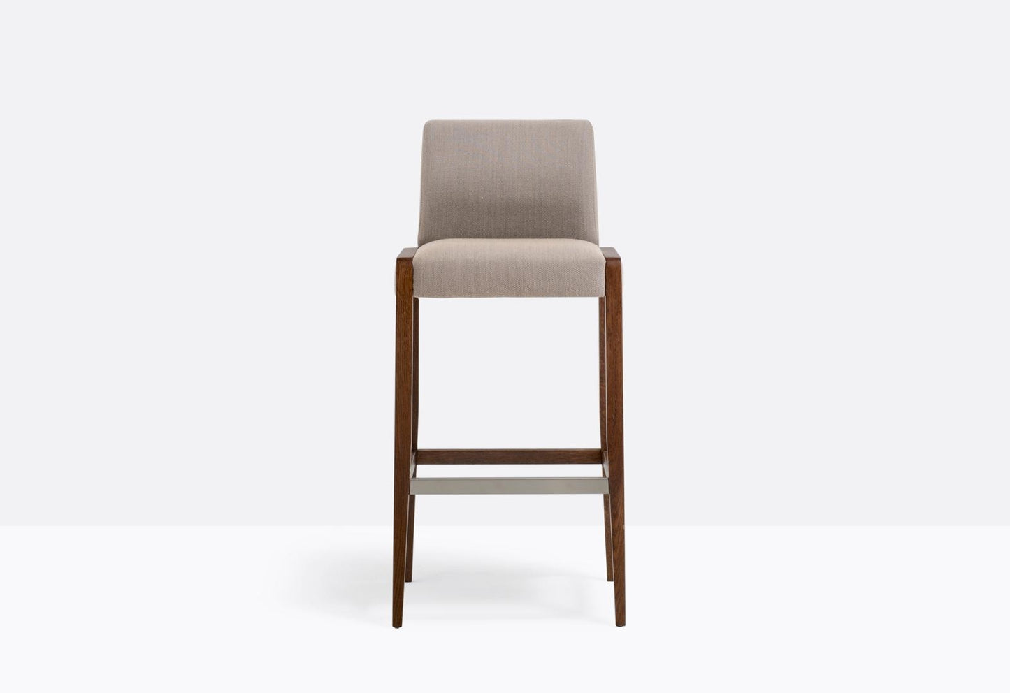 Jil Upholstered Barstool, Solid Oak Frame
