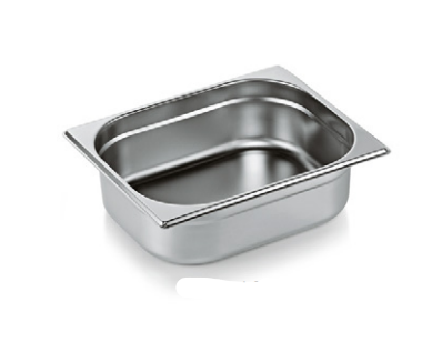 Stainless Steel Gastronorm Tray, GN 1/2, 20 mm