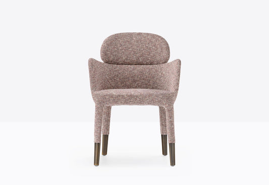 Ester Upholstered Armchair, Aluminium Legs, 465 mm