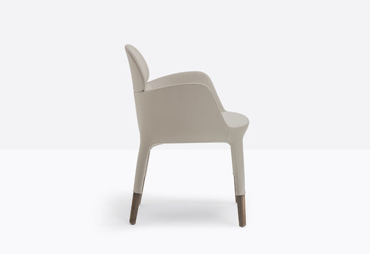 Pedrali Upholstered Armchair Ester, Aluminium Legs, 465 mm