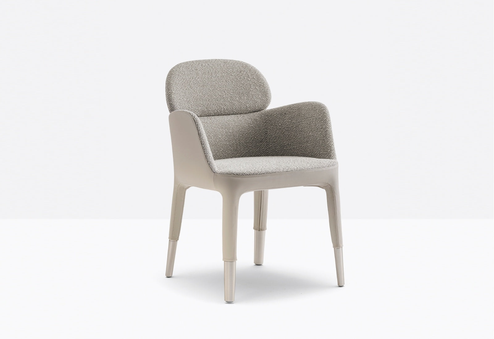 Ester Upholstered Armchair, Aluminium Legs, 465 mm