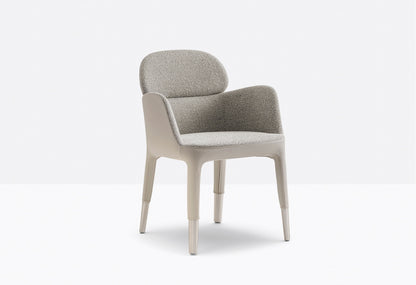 Ester Upholstered Armchair, Aluminium Legs, 465 mm