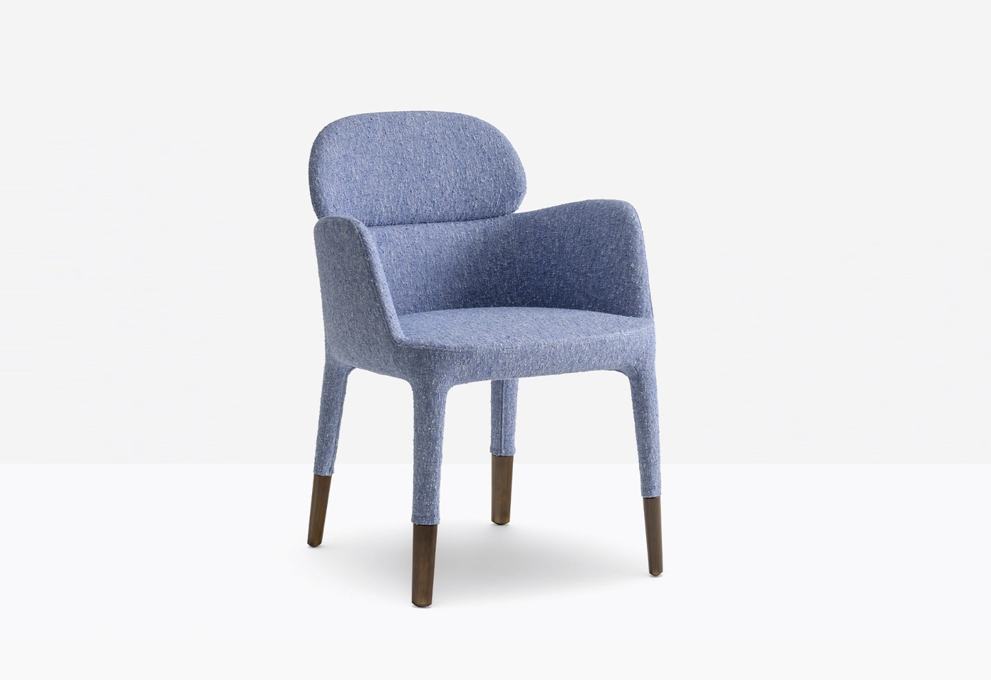 Ester Upholstered Armchair, Aluminium Legs, 465 mm