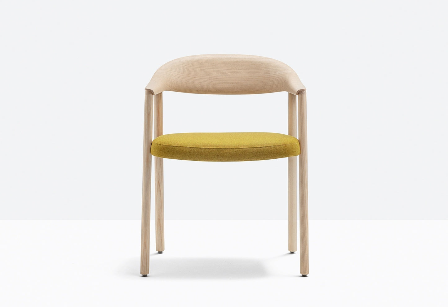 Héra Dining Armchair, Solid Ash, Upholstered Seat