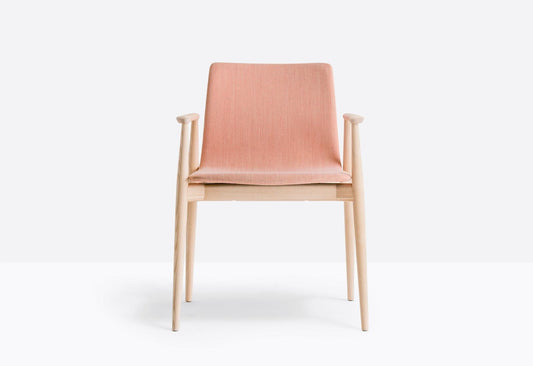Malmö Upholstered Armchair, Ash Wood, 460mm Seat