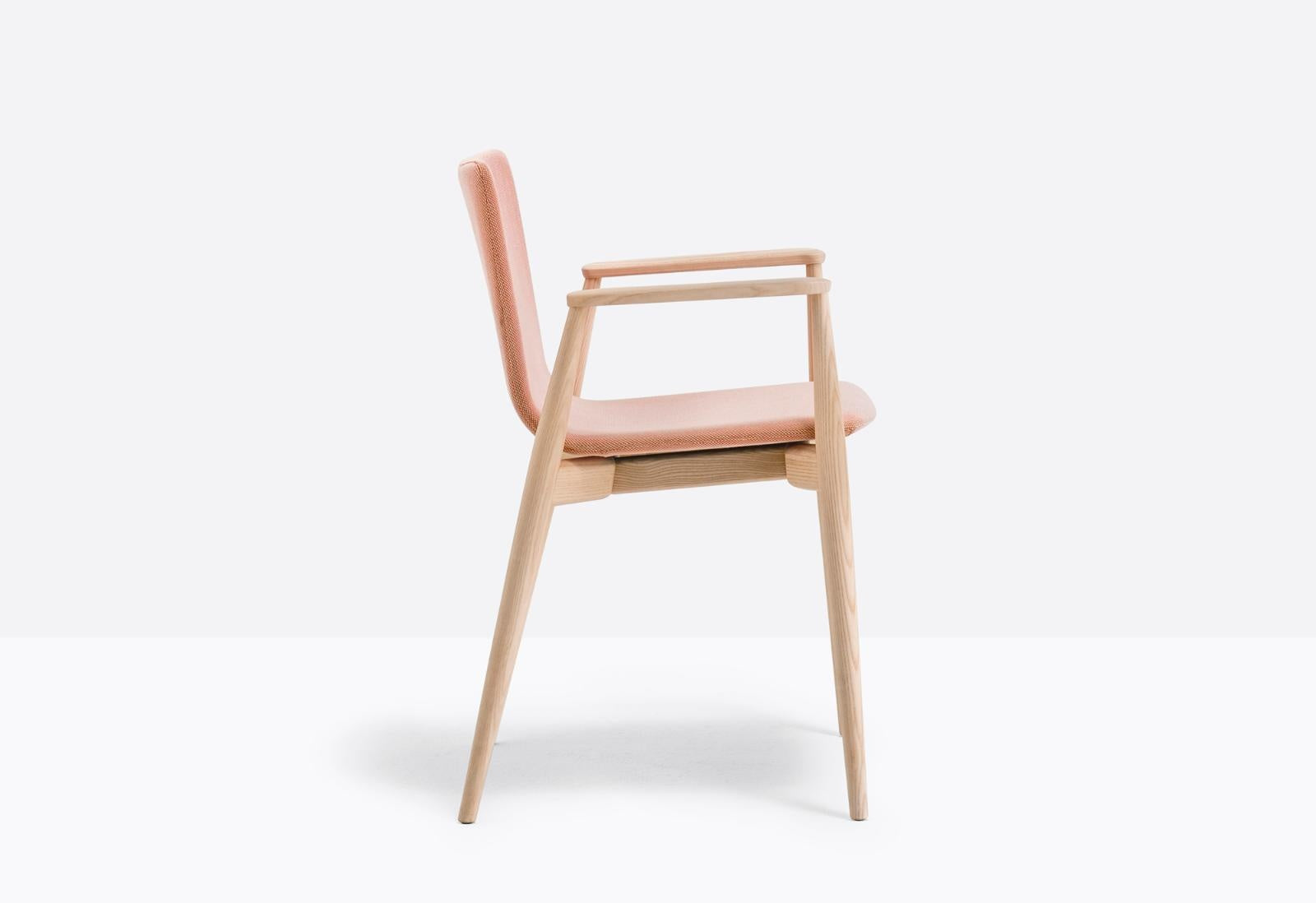 Malmö Upholstered Armchair, Ash Wood, 460mm Seat