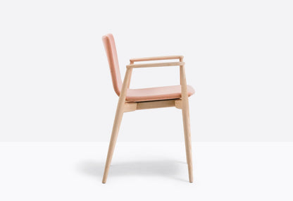 Malmö Upholstered Armchair, Ash Wood, 460mm Seat