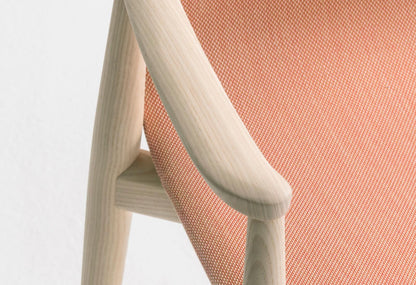 Malmö Upholstered Armchair, Ash Wood, 460mm Seat