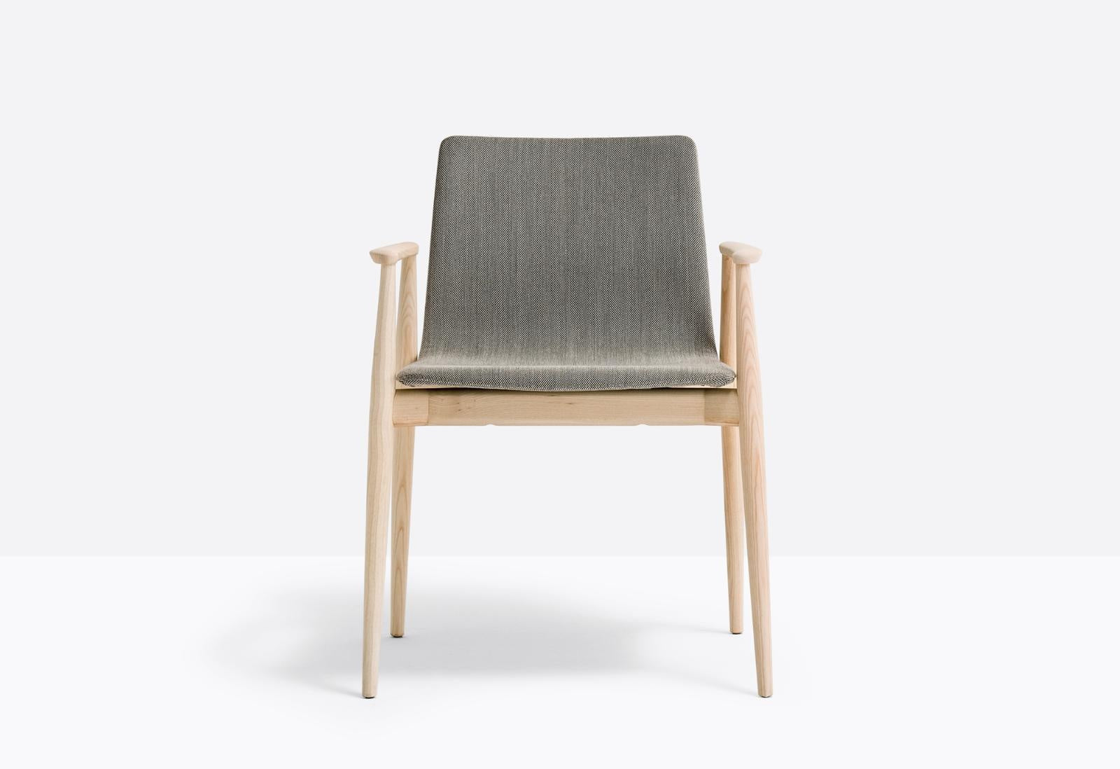 Malmö Upholstered Armchair, Ash Wood, 460mm Seat