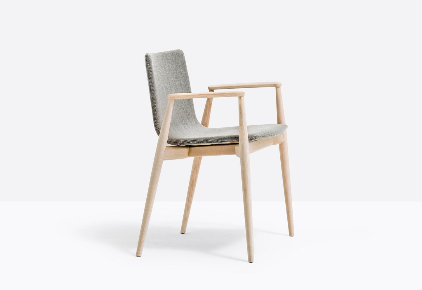 Malmö Upholstered Armchair, Ash Wood, 460mm Seat