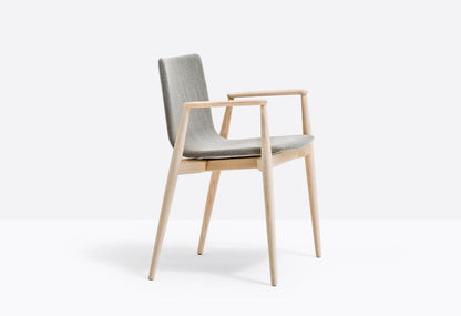 Malmö Upholstered Armchair, Ash Wood, 460mm Seat