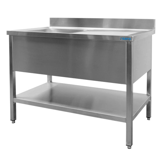 Saro Sink with 1 basin, left - 700 mm depth, 1600mm