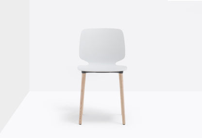 Babila Dining Chair, Ash Legs, Technopolymer Shell