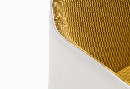 Laja Upholstered Armchair, Sled Base, Made in Italy