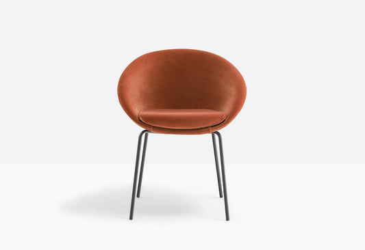 Gliss Upholstered Armchair, Steel Frame, Removable Cushion