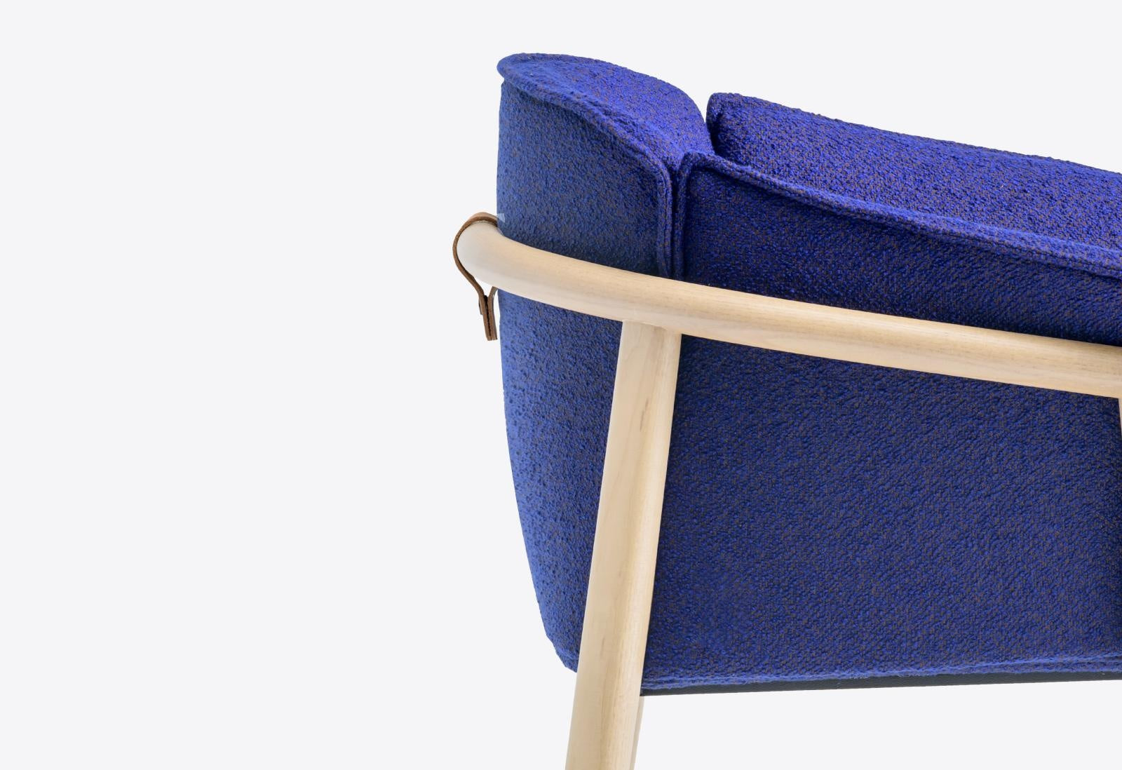 Lamorisse Dining Armchair, Ash Wood, Upholstered