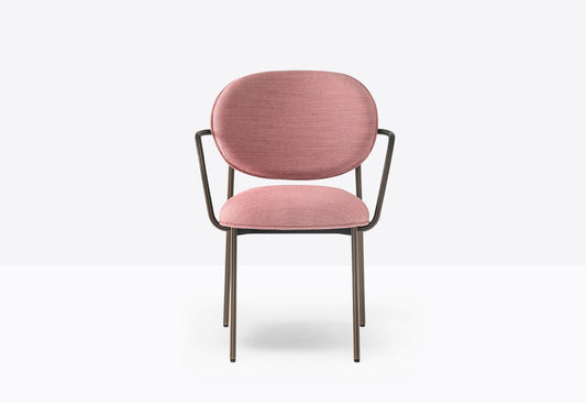 Blume Stackable Armchair, Aluminium, Upholstered