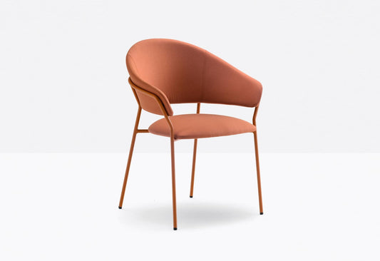 Pedrali Upholstered Armchair Jazz, Steel Frame, 470 mm Seat