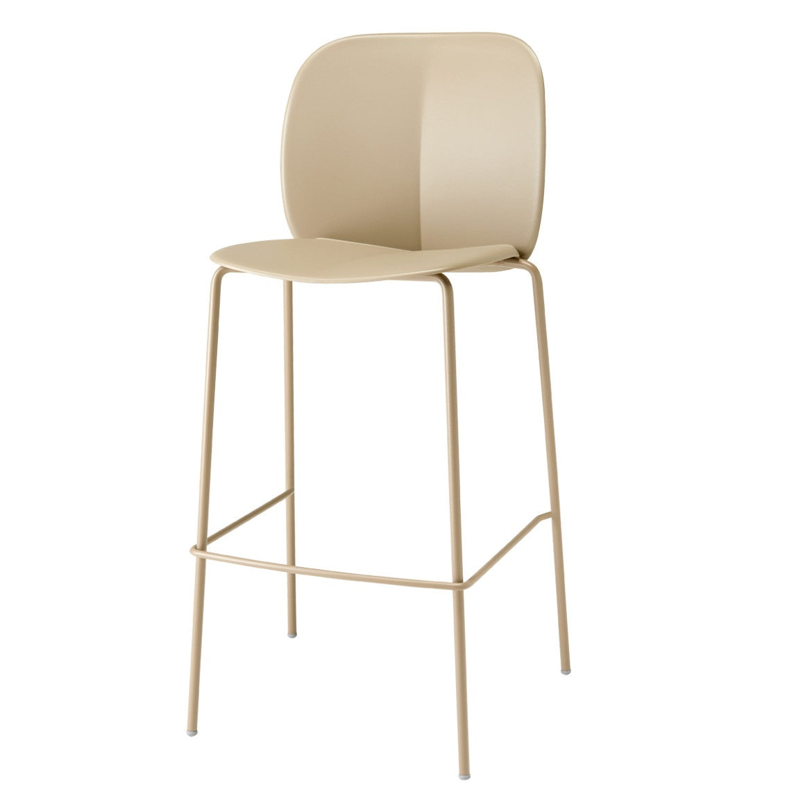 Mentha Bar Stool with Backrest, h.65/h.75