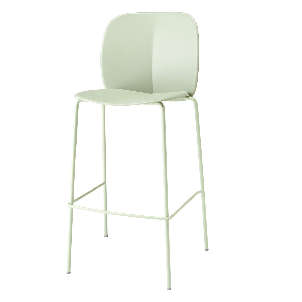 Mentha Bar Stool with Backrest, h.65/h.75