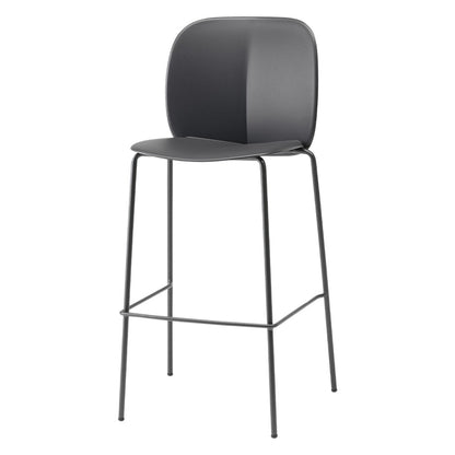 Mentha Bar Stool with Backrest, h.65/h.75