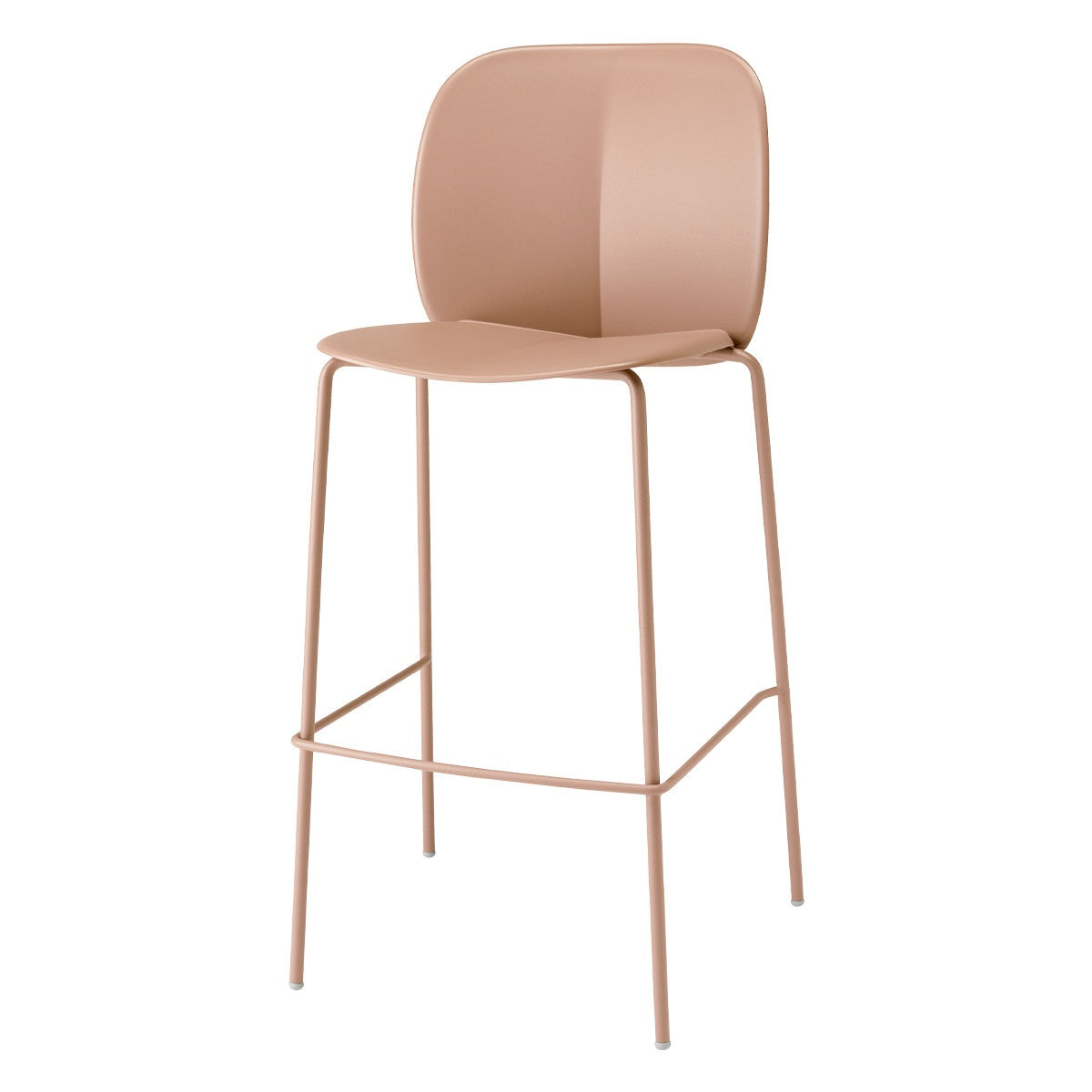 Mentha Bar Stool with Backrest, h.65/h.75