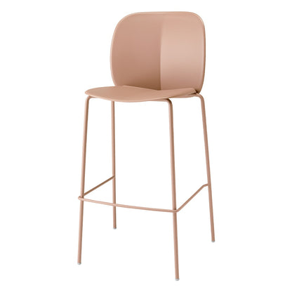 Mentha Bar Stool with Backrest, h.65/h.75