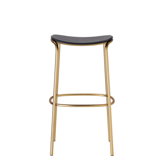 Trick Wood Bar Stool, Oak Seat, H65/H75