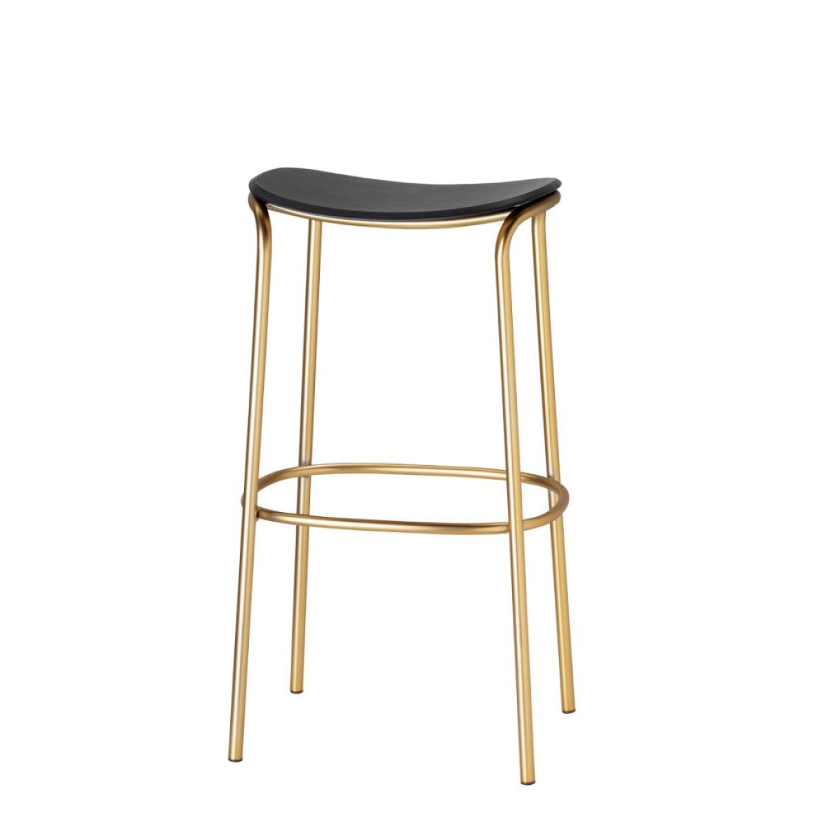 Trick Wood Bar Stool, Oak Seat, H65/H75