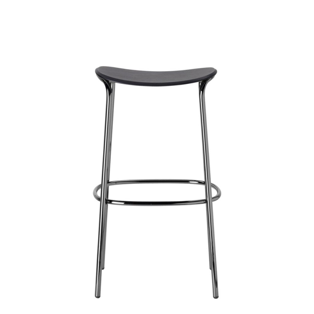 Trick Wood Bar Stool, Oak Seat, H65/H75