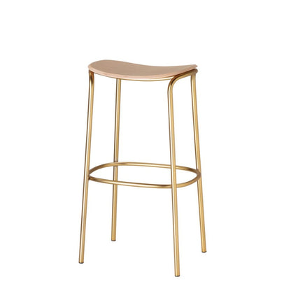 Trick Wood Bar Stool, Oak Seat, H65/H75