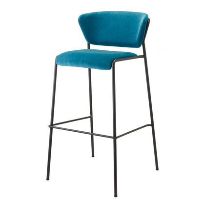 Lisa Upholstered Bar Stool, 65/76 cm, Stackable