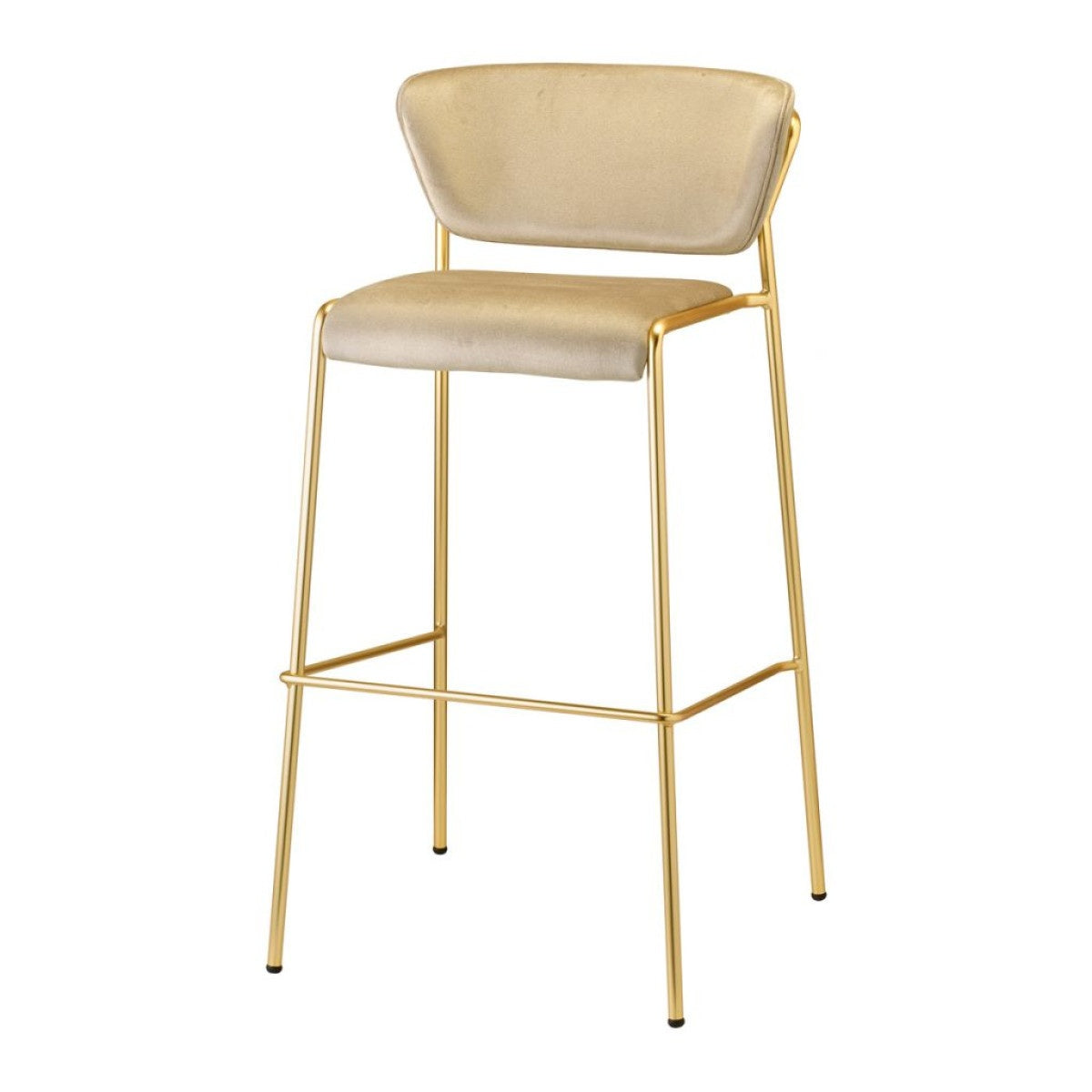 Lisa Upholstered Bar Stool, 65/76 cm, Stackable
