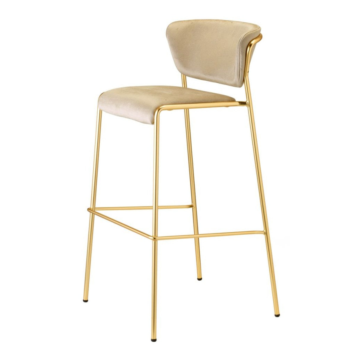 Lisa Upholstered Bar Stool, 65/76 cm, Stackable