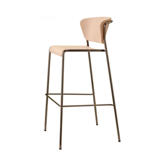 SCAB Design Bar Stool Lisa Wood, Beech Plywood, h.65/h.75