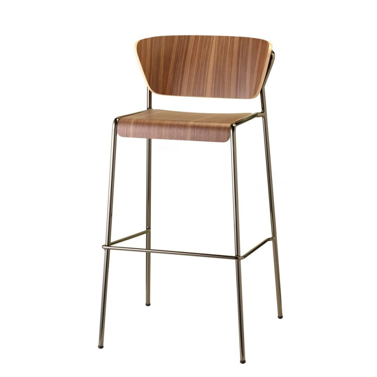 Lisa Wood Bar Stool, Beech Plywood, h.65/h.75