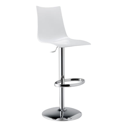 Zebra Up Antishock Revolving Barstool, Polycarbonate