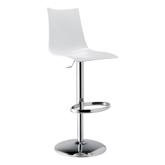 Zebra Up Antishock Revolving Barstool, Polycarbonate