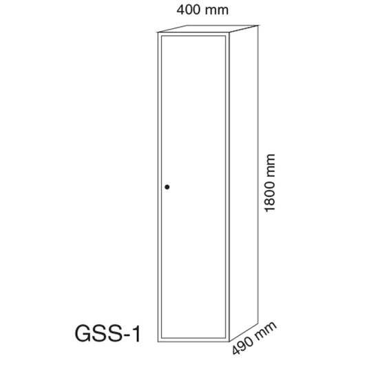 Metal Wardrobe With Partition