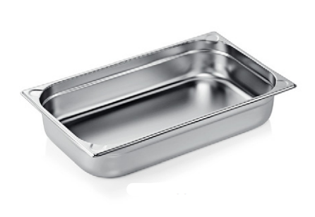 Perforated GN 1/1 Container, 65 mm, Transparent PP