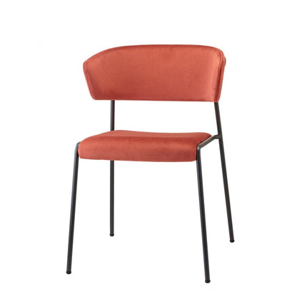Lisa Stackable Upholstered Armchair, Steel Frame