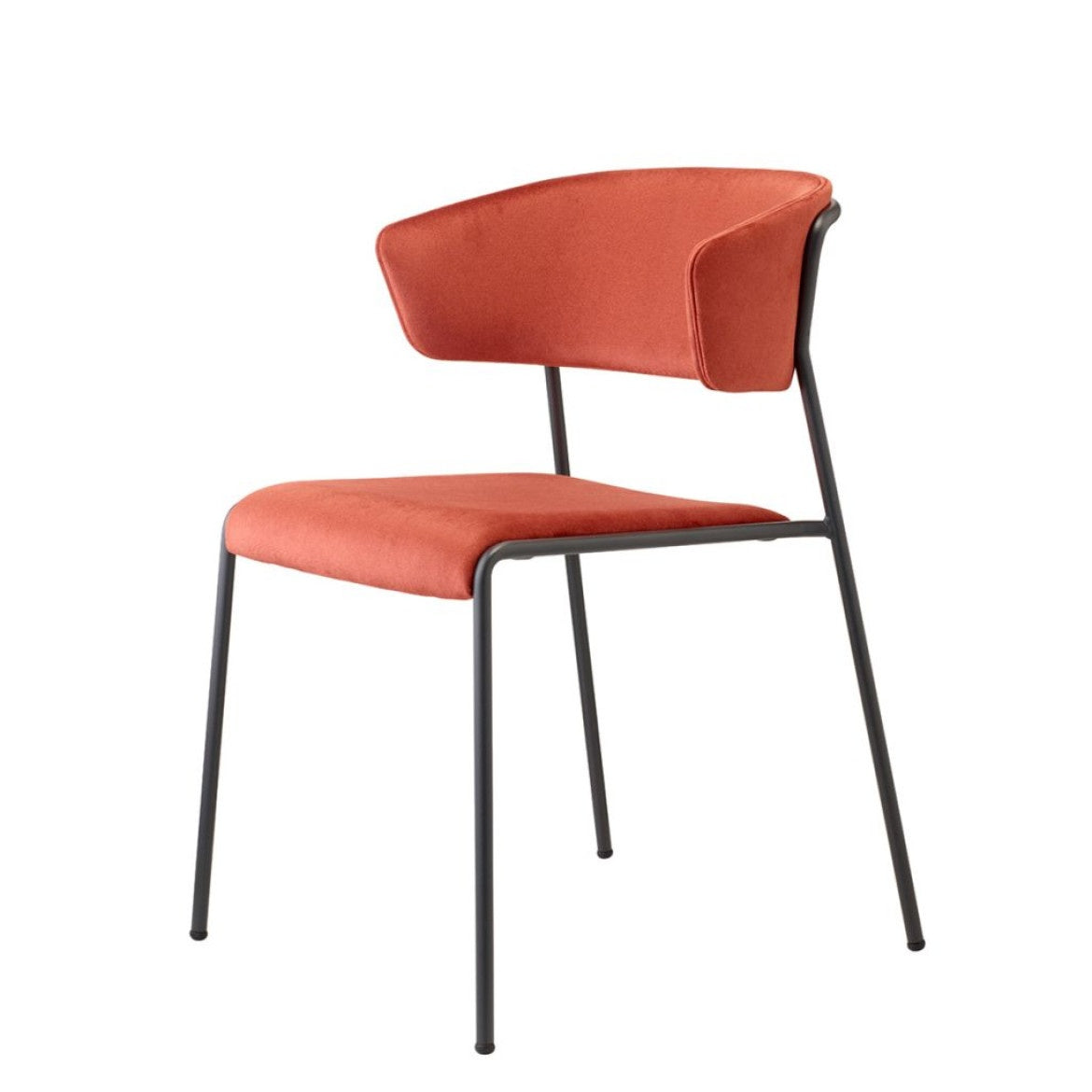 Lisa Stackable Upholstered Armchair, Steel Frame