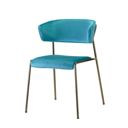 Lisa Stackable Upholstered Armchair, Steel Frame