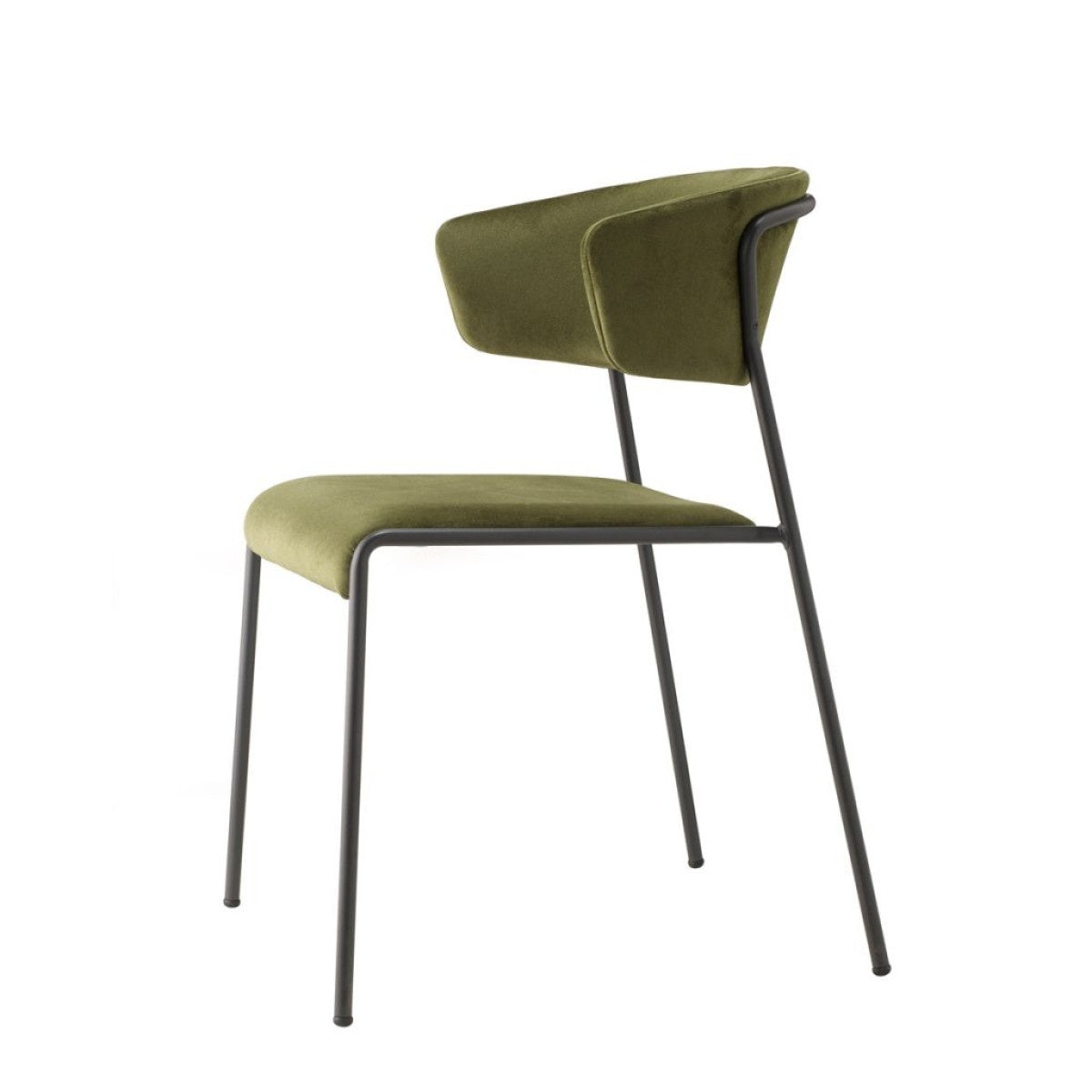 Lisa Stackable Upholstered Armchair, Steel Frame