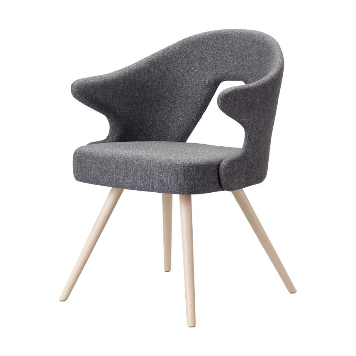 YOU & ME Fabric Armchair, Bleached Beech, Indoor