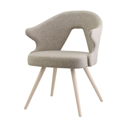 YOU & ME Fabric Armchair, Bleached Beech, Indoor